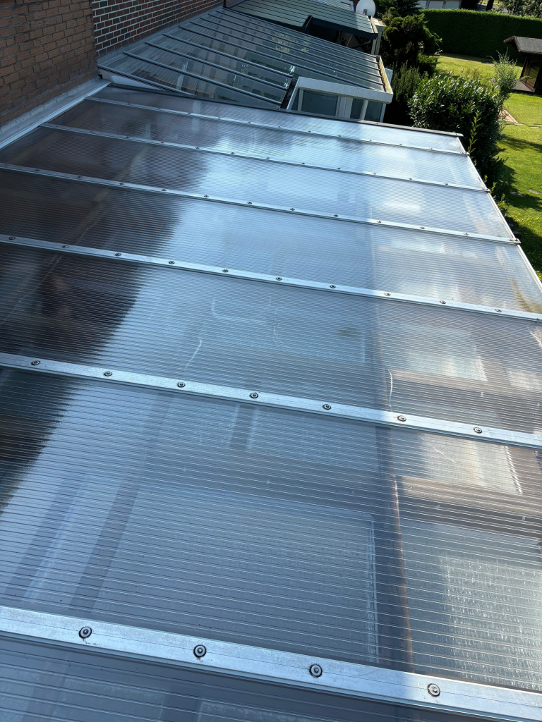 Polycarbonat Terrassendach Reinigung